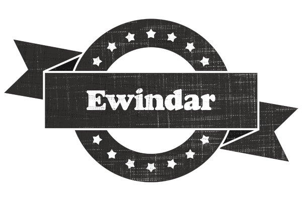 Ewindar grunge logo