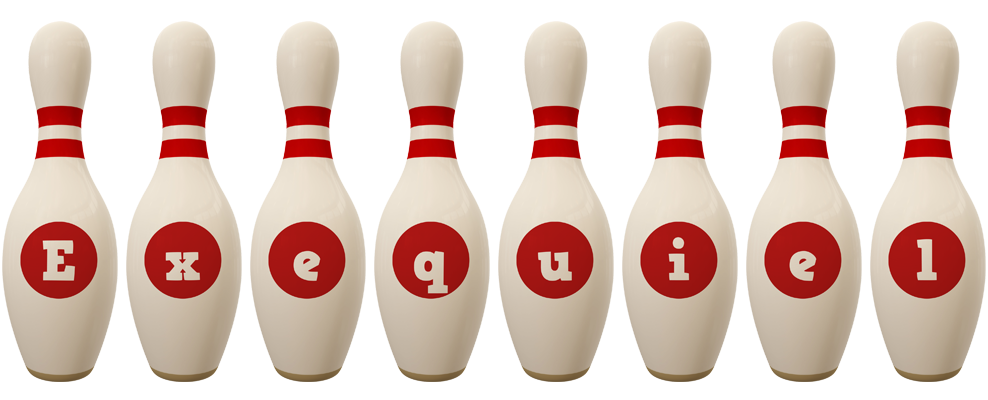 Exequiel bowling-pin logo