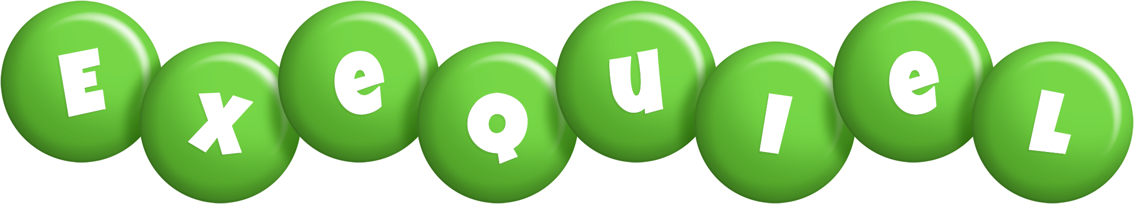 Exequiel candy-green logo