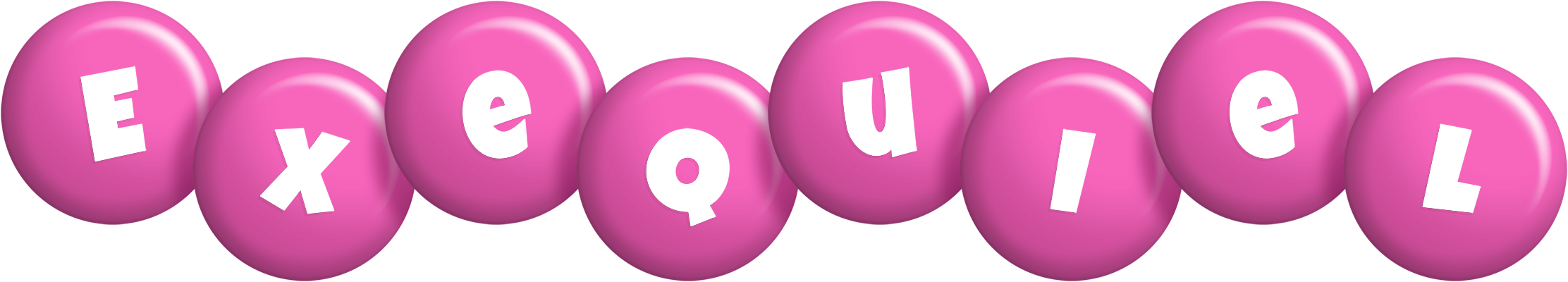 Exequiel candy-pink logo