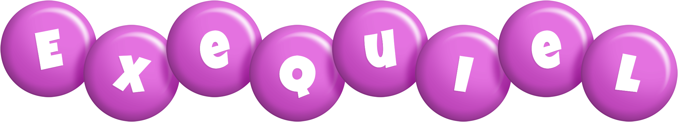 Exequiel candy-purple logo