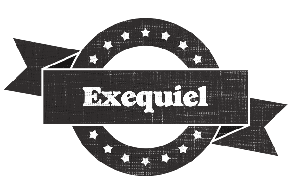 Exequiel grunge logo