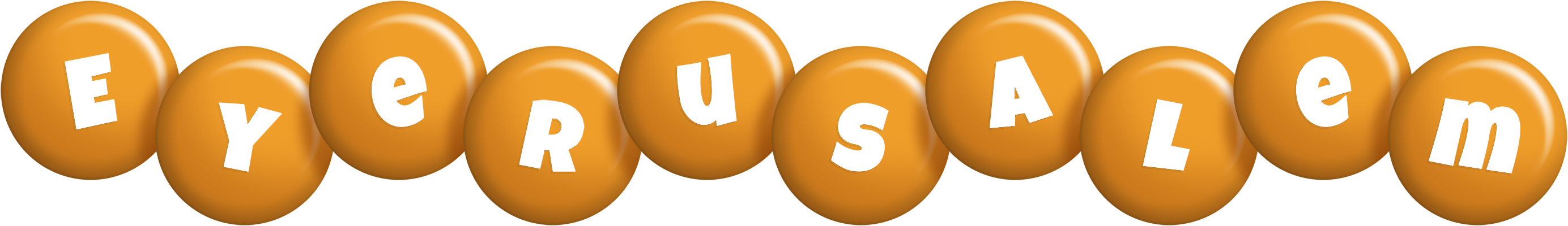 Eyerusalem candy-orange logo