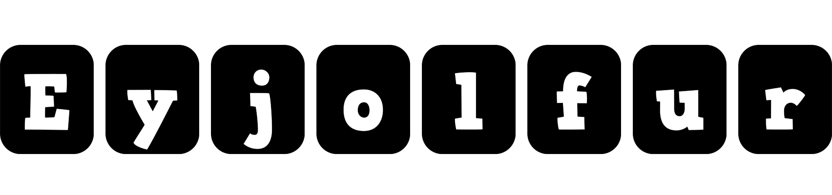 Eyjolfur box logo