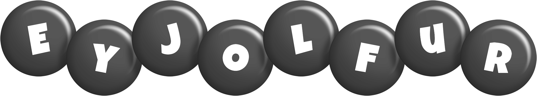 Eyjolfur candy-black logo