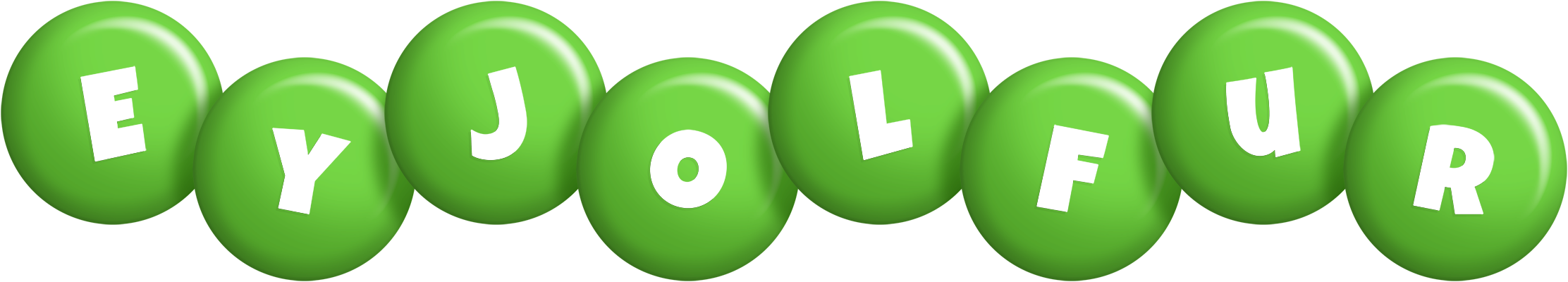 Eyjolfur candy-green logo