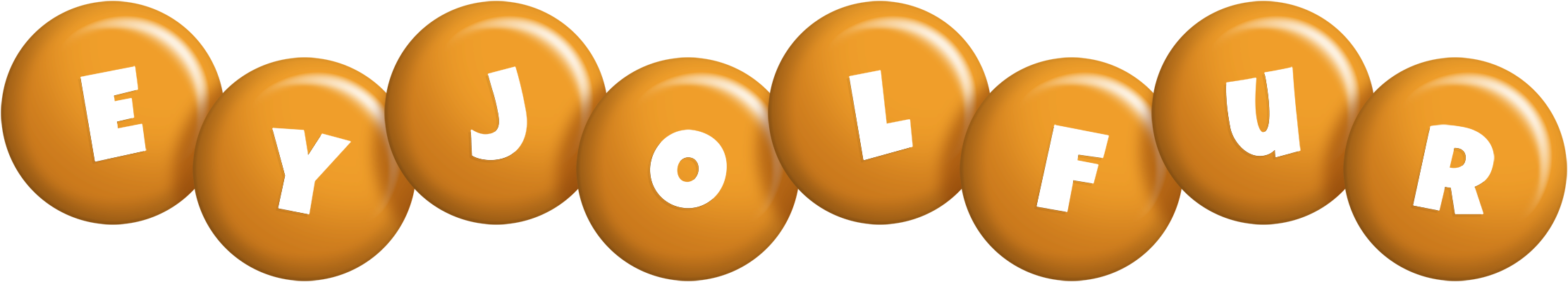 Eyjolfur candy-orange logo
