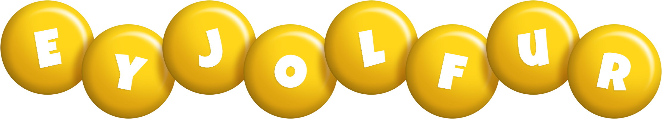 Eyjolfur candy-yellow logo