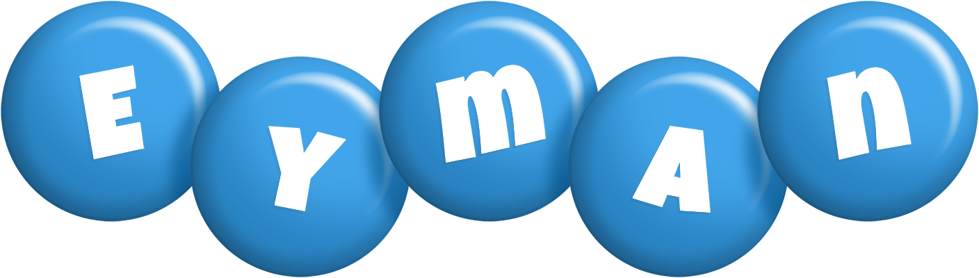 Eyman candy-blue logo