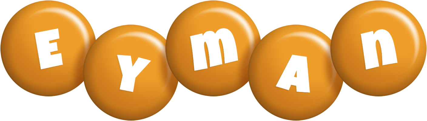 Eyman candy-orange logo