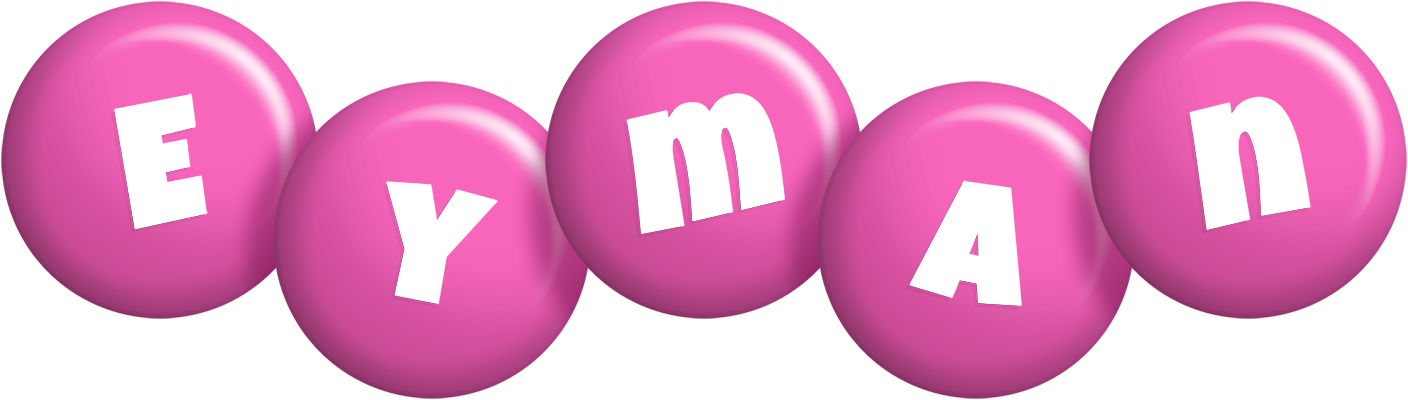 Eyman candy-pink logo