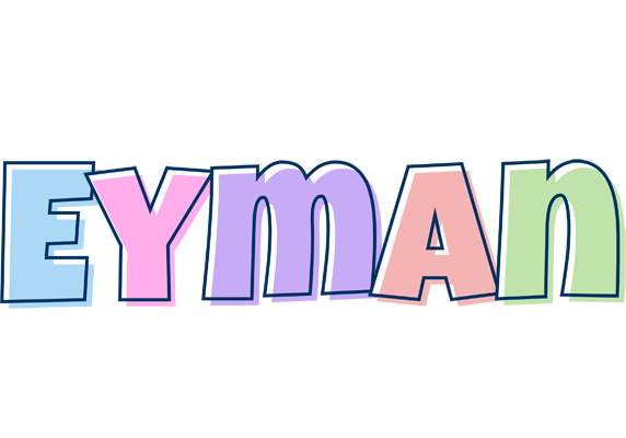 Eyman pastel logo