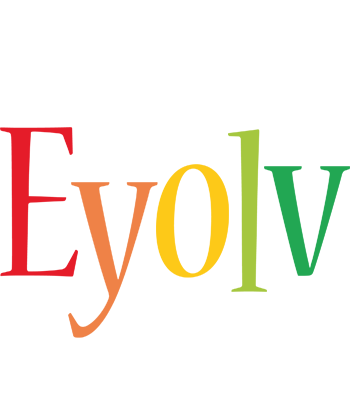 Eyolv birthday logo