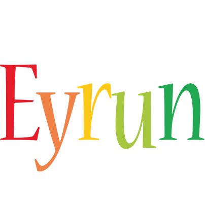 Eyrun birthday logo