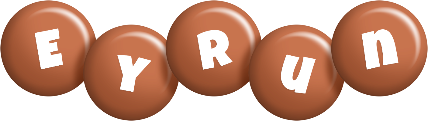 Eyrun candy-brown logo