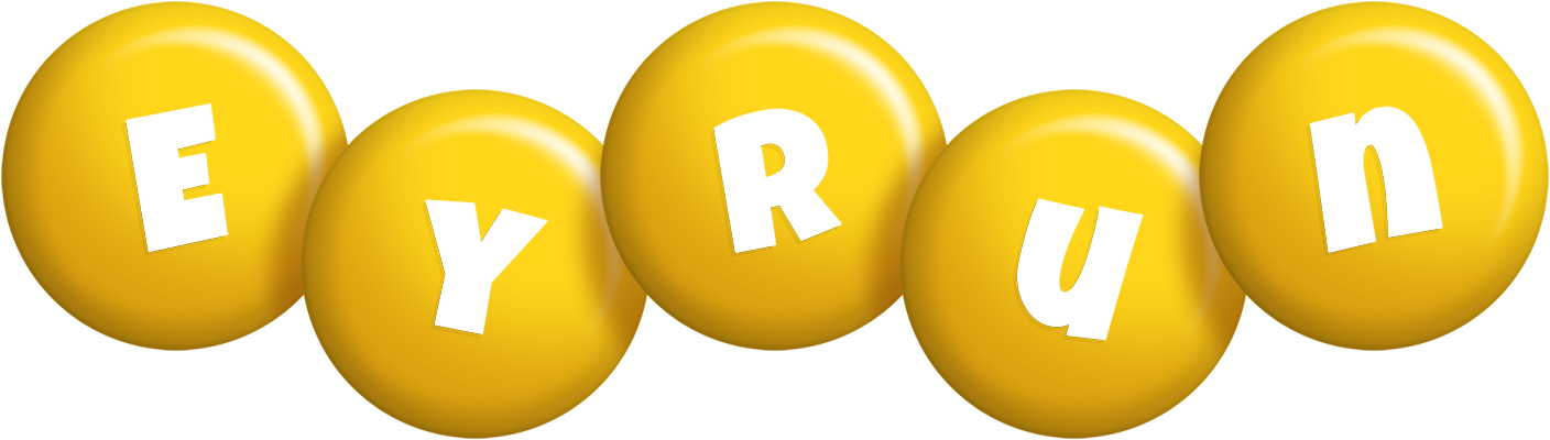 Eyrun candy-yellow logo