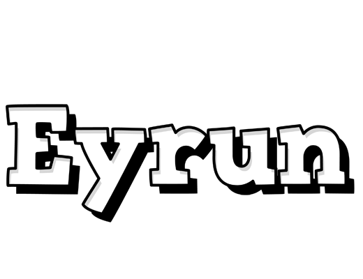 Eyrun snowing logo