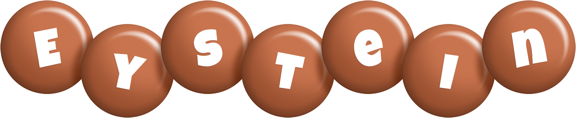 Eystein candy-brown logo