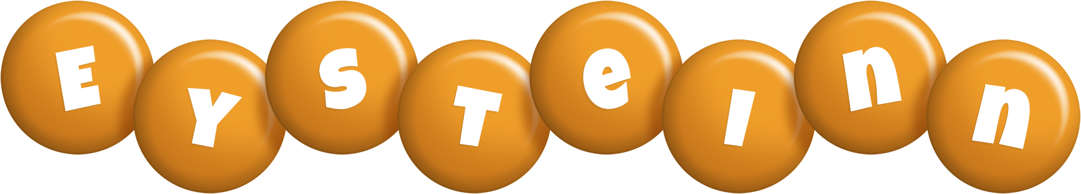 Eysteinn candy-orange logo