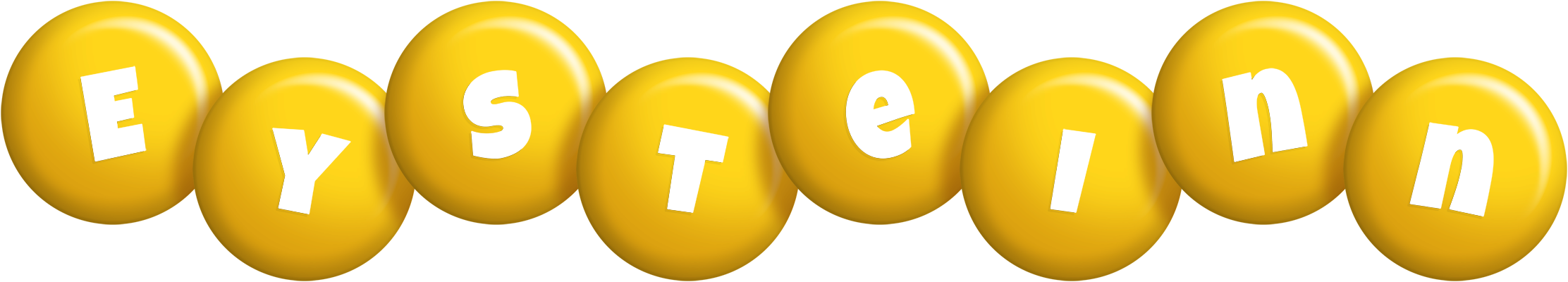 Eysteinn candy-yellow logo
