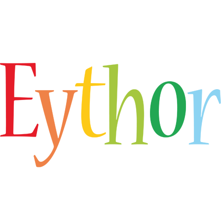 Eythor birthday logo