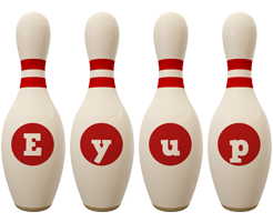 Eyup bowling-pin logo