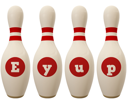 Eyup bowling-pin logo