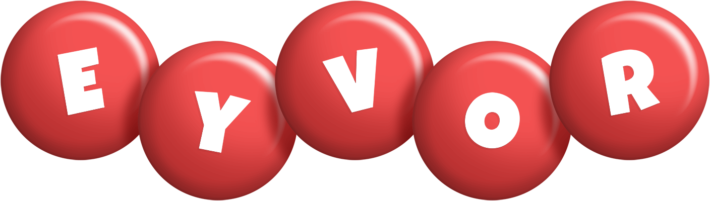 Eyvor candy-red logo