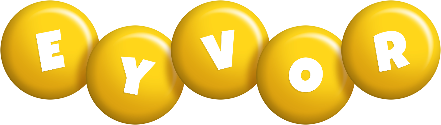 Eyvor candy-yellow logo