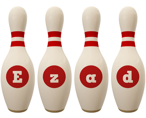 Ezad bowling-pin logo