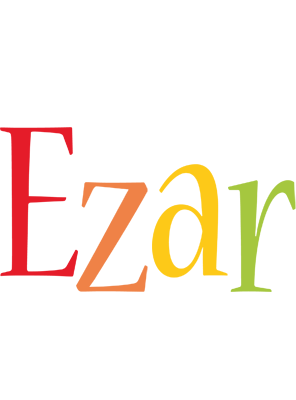 Ezar birthday logo