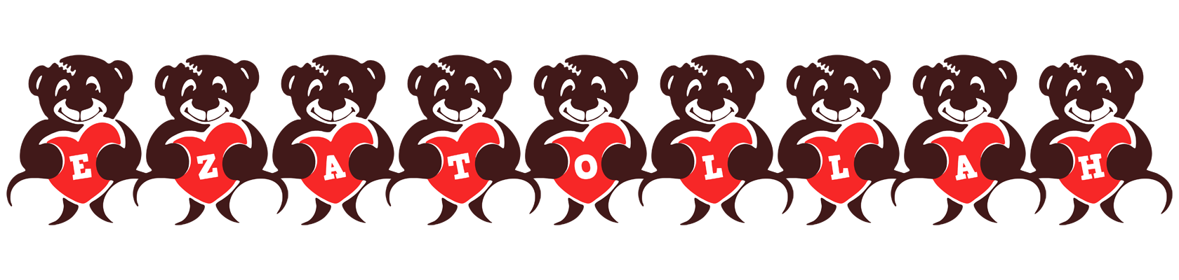 Ezatollah bear logo