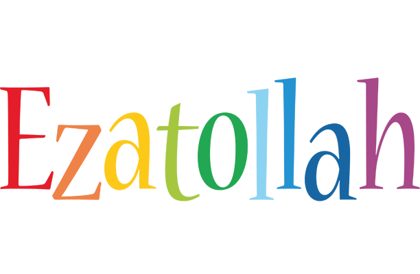 Ezatollah birthday logo