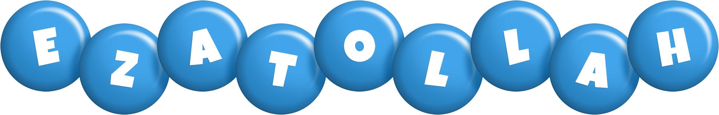 Ezatollah candy-blue logo