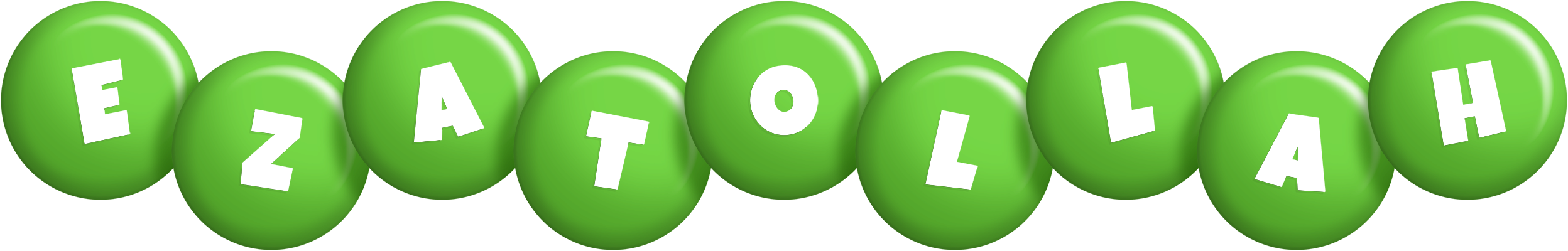Ezatollah candy-green logo