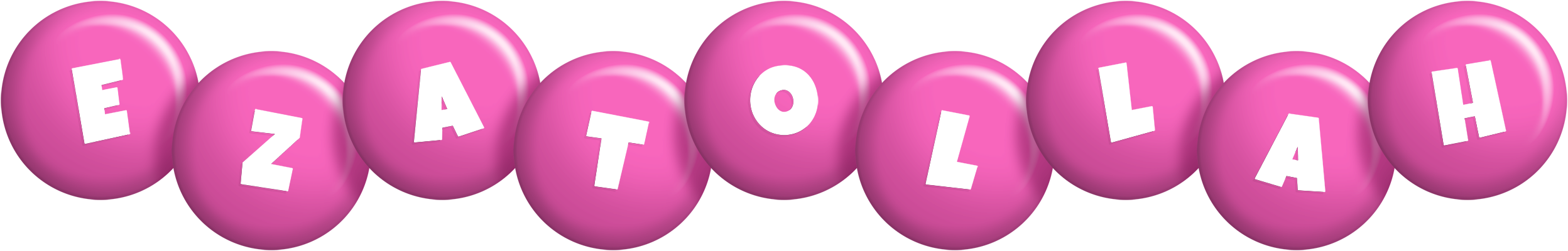 Ezatollah candy-pink logo