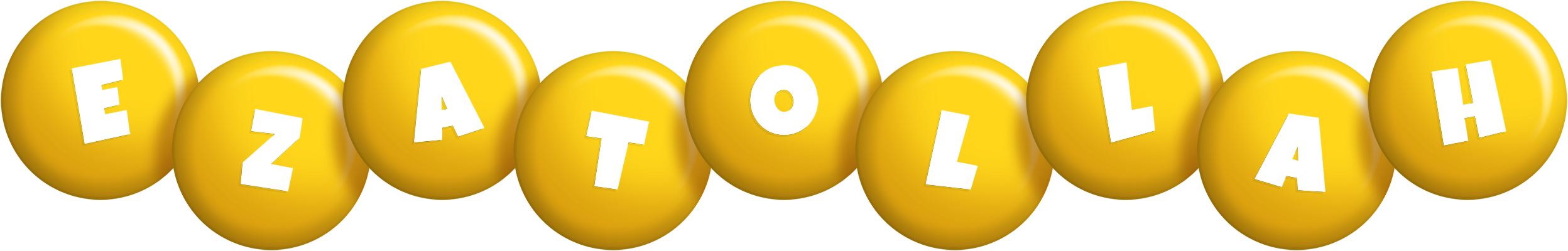 Ezatollah candy-yellow logo
