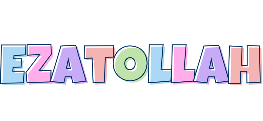 Ezatollah pastel logo