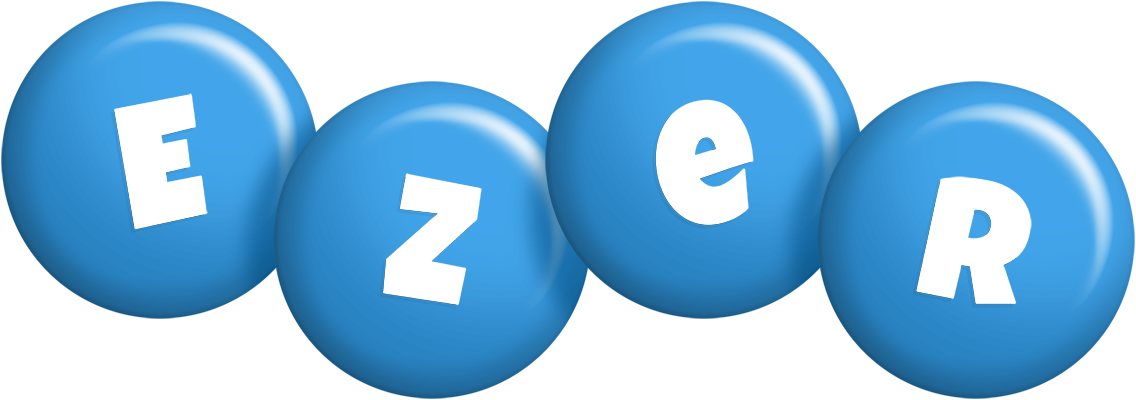 Ezer candy-blue logo