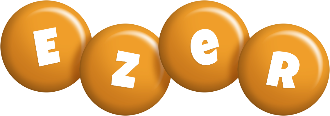 Ezer candy-orange logo