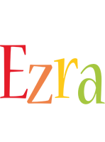 Ezra birthday logo