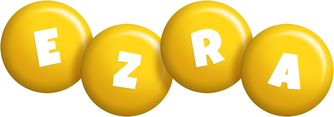 Ezra candy-yellow logo