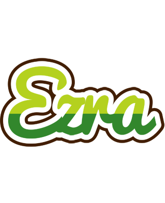 Ezra golfing logo