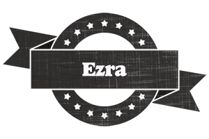 Ezra grunge logo