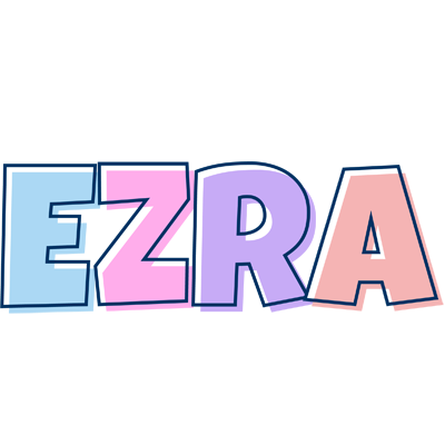 Ezra pastel logo