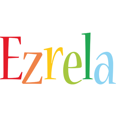 Ezrela birthday logo