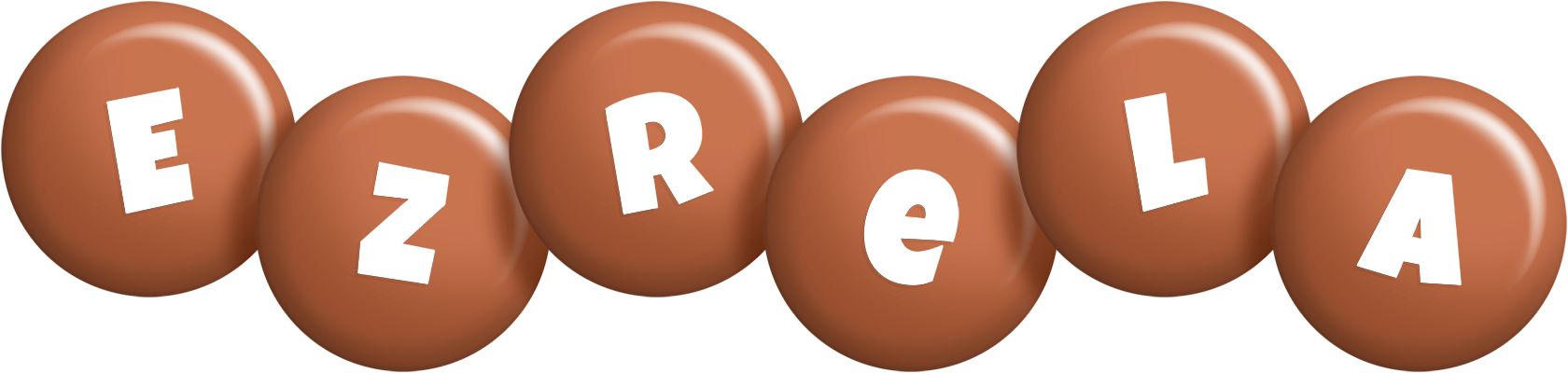 Ezrela candy-brown logo