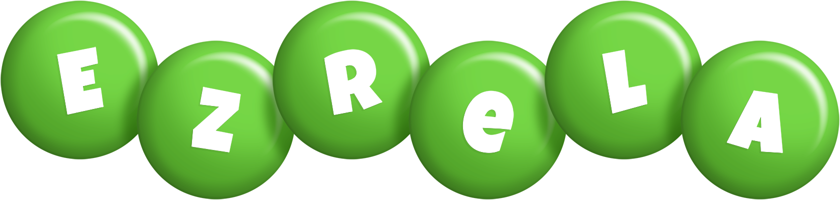 Ezrela candy-green logo