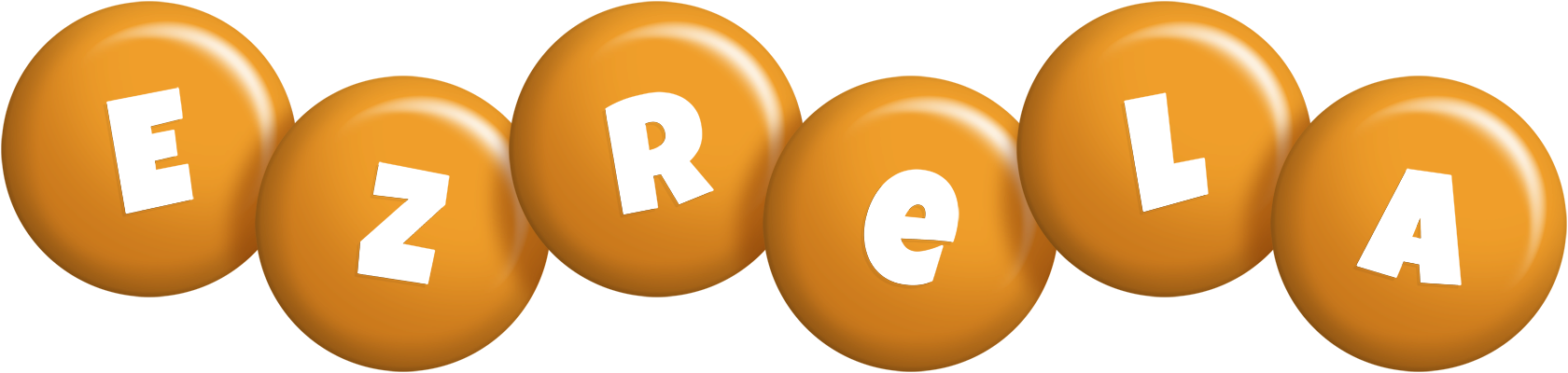 Ezrela candy-orange logo