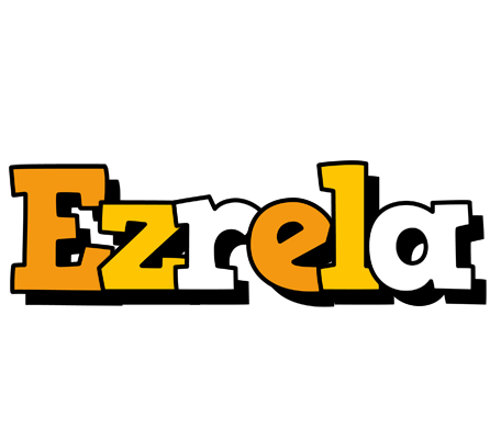Ezrela cartoon logo